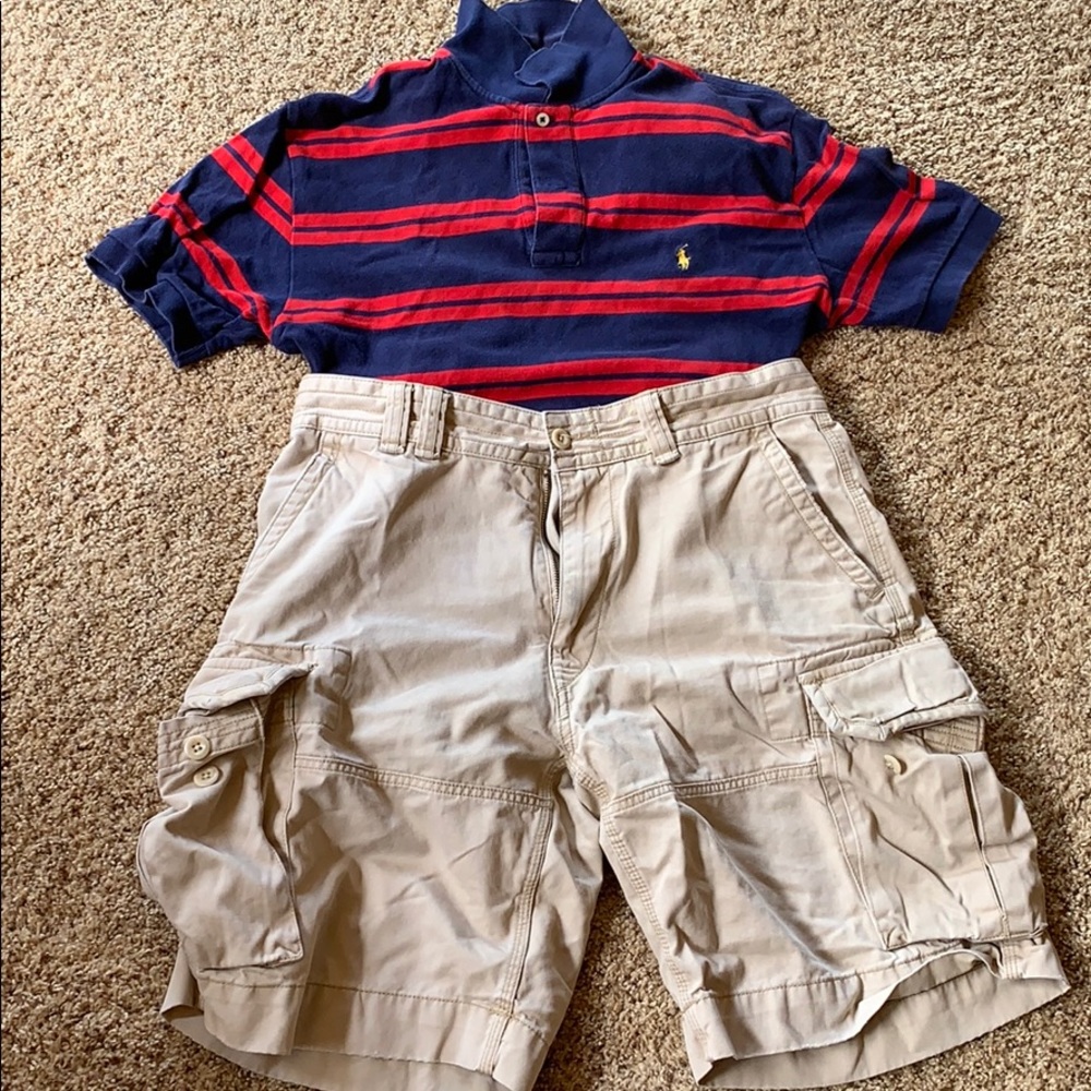 Men’s Khaki Cargo Shorts